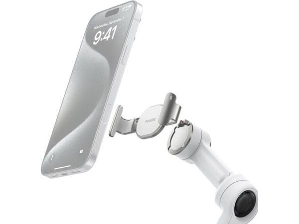 Insta360 3825, Telefonklämma, Vit, Aluminium, 1 styck, Insta360, Flow 2 Series