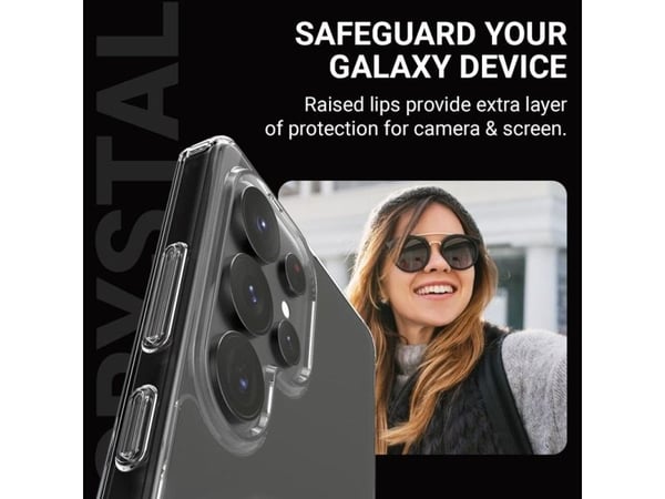 Crong Crystal Shield Magnetic - Samsung Galaxy S25 Ultra MagSafe kotelo (läpinäkyvä)