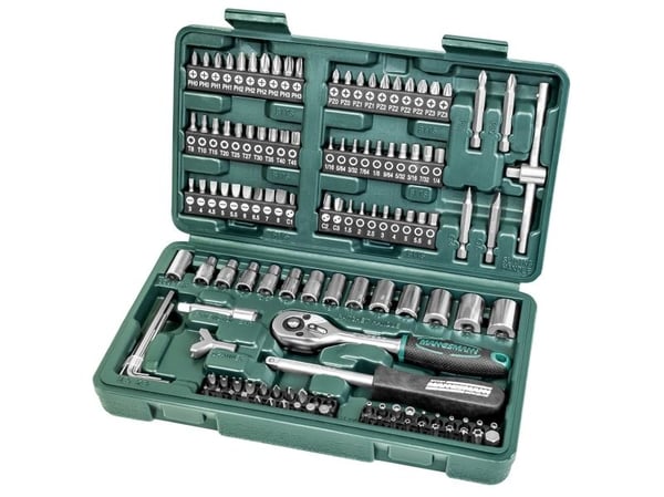 Brüder Mannesmann Topnyckelsats Metrisk 1/4 (6,3 mm) 130 stycken 29166