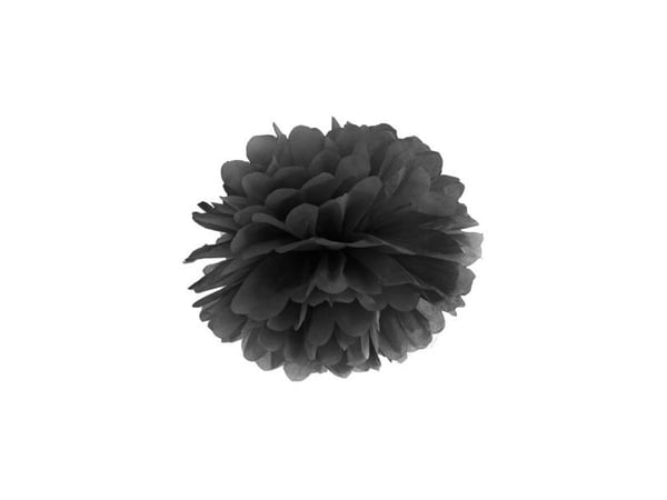 FestFarver små pom-poms svarta