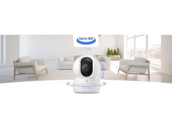 EZVIZ CS-CP1-R105-1J4WF, IP-sikkerhetskamera, Innendørs, Trådløs, Innvendig lys, Bord/Vegg, Hvit