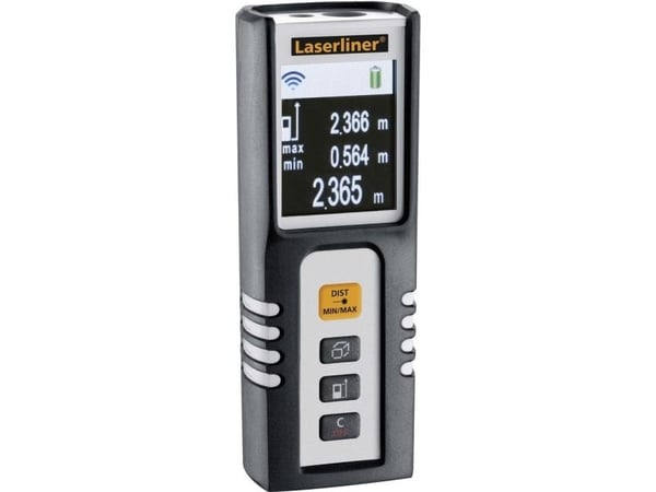 Laserliner DistanceMaster Compact, Laseravstandsmåler, Matrise Skriver, Inn, m, Svart, Hvit, Gummi, 3 linjer, 25 m