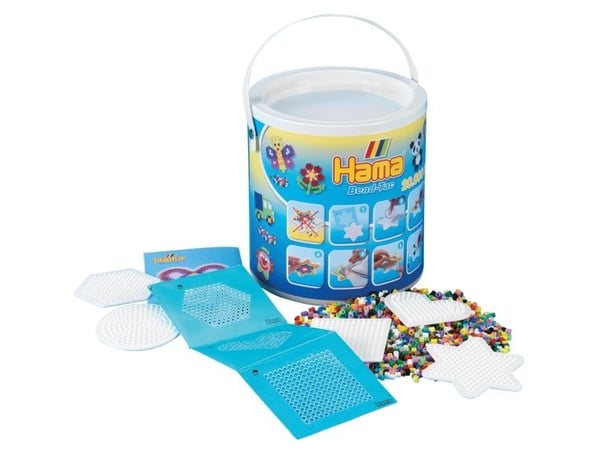Hama Beads 7701, Lasten askartelusetti, 5 vuosi/vuosia, PVC-muovi, Monivärinen, 20006 kpl