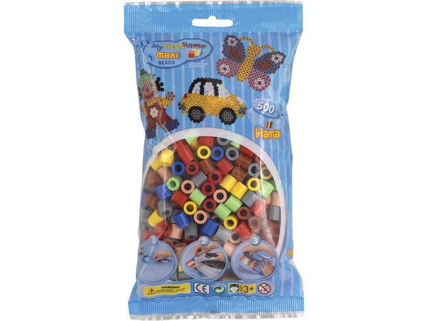 Hama Beads 8473, Lasten askartelusetti, 3 vuosi/vuosia, PVC-muovi, Monivärinen, 500 kpl