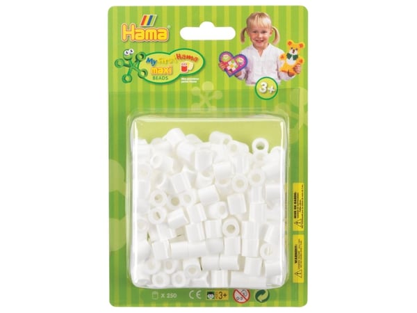 Hama Beads 8501, Lasten askartelusetti, 3 vuosi/vuosia, PVC-muovi, Valkoinen, 250 kpl