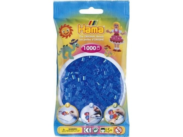 Revell Hama perler midi 1000stk blå