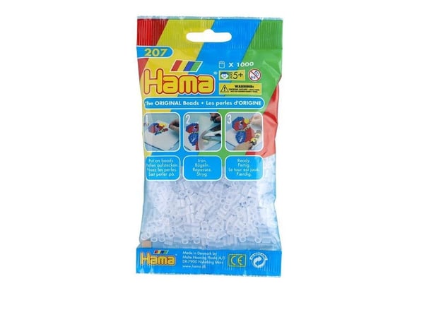 Hama Beads 207-19, Pysselset för barn, 5 År, PVC, Transparent, 1000 styck