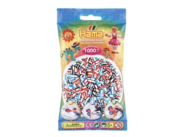 Hama Beads 207-91, Lasten askartelusetti, 5 vuosi/vuosia, PVC-muovi, Monivärinen, 1000 kpl
