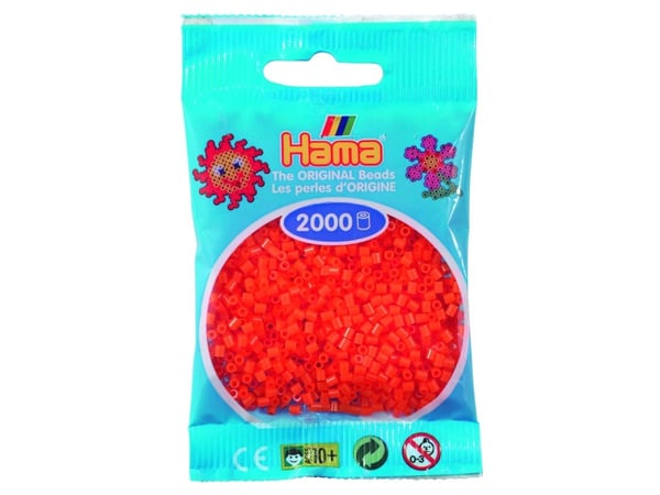 Hama mini perler 2000 stk. oransje