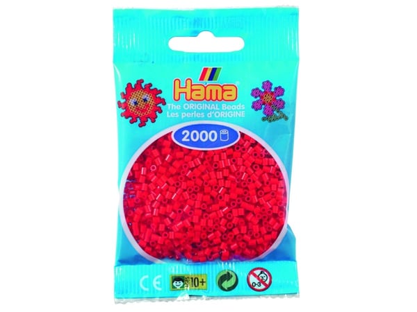 Hama miniperler 2000 stk. røde