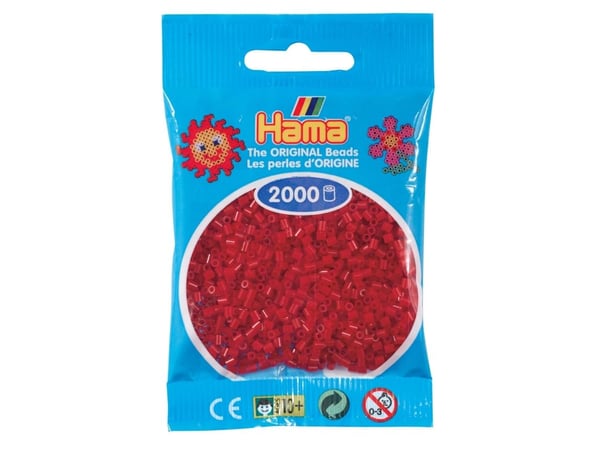 Hama miniperler 2000 stk. mørkerøde