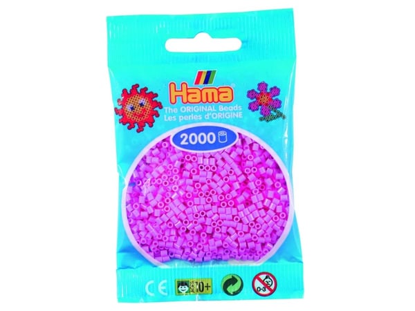 Hama mini-pärlor 2000 st pastellrosa
