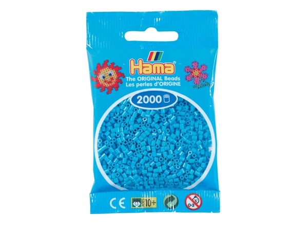 Hama mini perler 2000 stk. azurblå