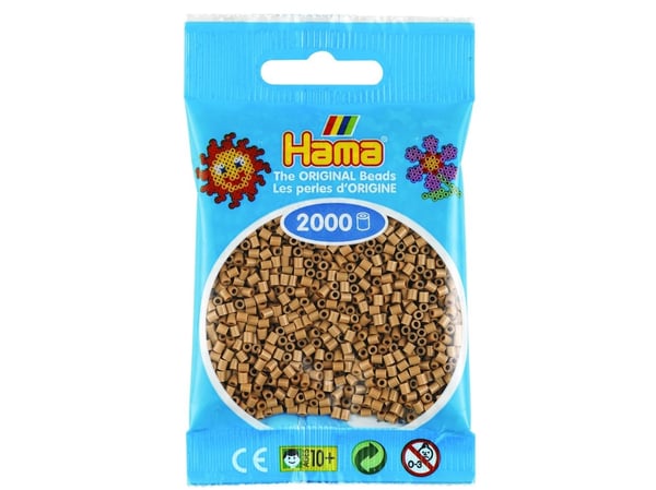 Hama mini perler tan (2000 stk.) - nr 501-75
