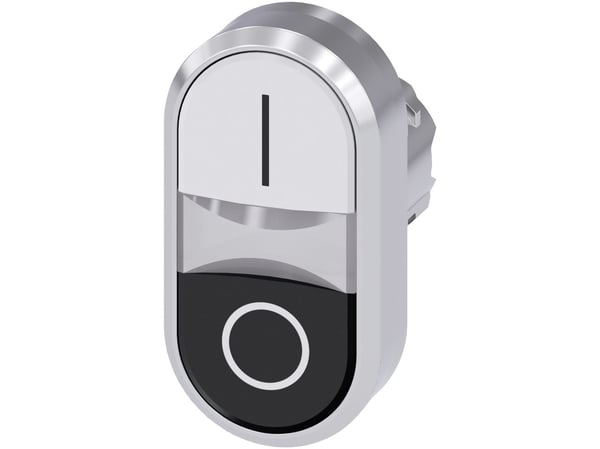 Siemens 3SU1051-3AB61-0AK0 Dubbel tryckknapp (B x H) 29,9 mm x 57,9 mm IP66, IP67, IP69/IP69K 1 st