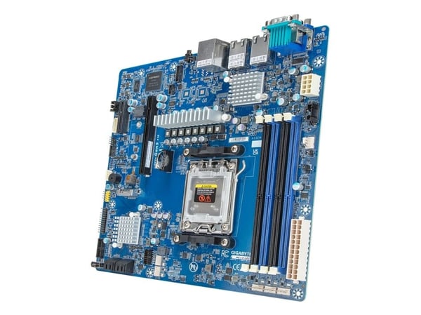 Gigabyte MC13-LE1 - 1.X - hovedkort - micro ATX - Socket AM5 - AMD B650E Chipset - USB 3.2 Gen 1 - 2 x 10 Gigabit LAN, Gigabit LAN - innbygd grafikk