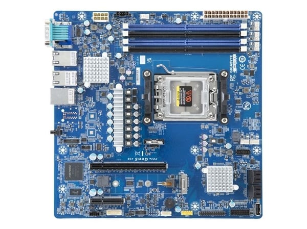 Gigabyte MC13-LE1 - 1.X - hovedkort - micro ATX - Socket AM5 - AMD B650E Chipset - USB 3.2 Gen 1 - 2 x 10 Gigabit LAN, Gigabit LAN - innbygd grafikk