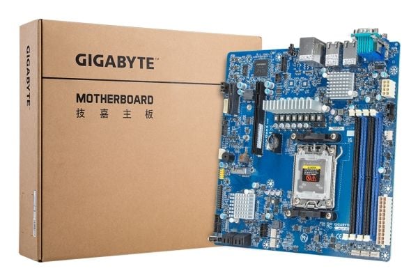 Gigabyte MC13-LE1 - 1.X - hovedkort - micro ATX - Socket AM5 - AMD B650E Chipset - USB 3.2 Gen 1 - 2 x 10 Gigabit LAN, Gigabit LAN - innbygd grafikk