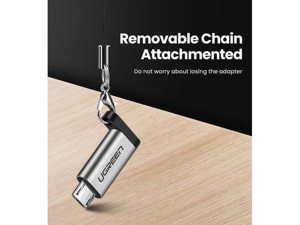 Ugreen 50590, Micro USB, USB C, Grå