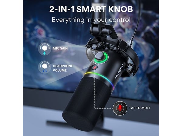 Maono PD200X, Podcastmikrofon, -52 dB, 40 - 16000 hz, 24 bit, 48 kHz, Kabel