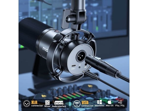 Maono PD200X, Podcastmikrofon, -52 dB, 40 - 16000 hz, 24 bit, 48 kHz, Kabel