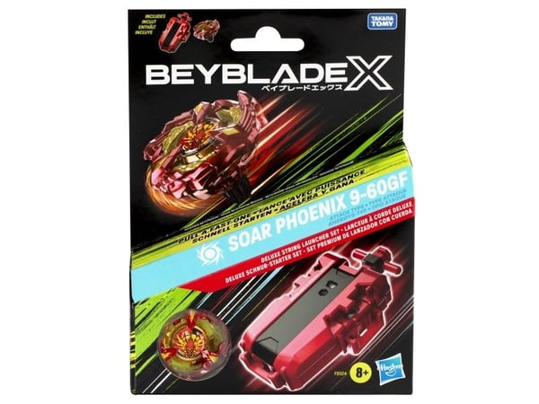 Beyblade X Soar Phoenix Deluxe -narulaukaisinsetti, 8 vuosi/vuosia