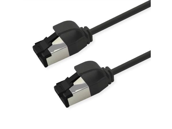 ROLINE 21.15.3450-100, 0,5 m, Cat8.1, S/FTP (S-STP), RJ-45, RJ-45, Svart