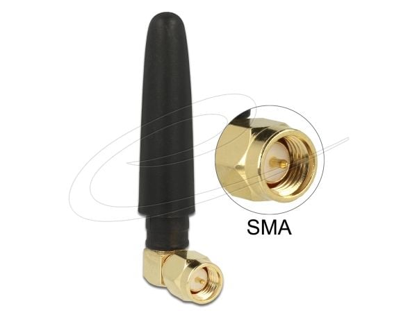 Delock - Antenne - 5 cm - dipol - Smart Home - 2 dBi - rundtstrålende - innendørs - svart
