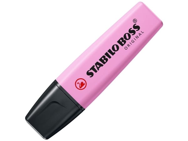 STABILO Boss Original Pastel, 1 styck, Fuchsia, Mejselspets, Svart, Fuchsia, Frozen fuchsia, Plast