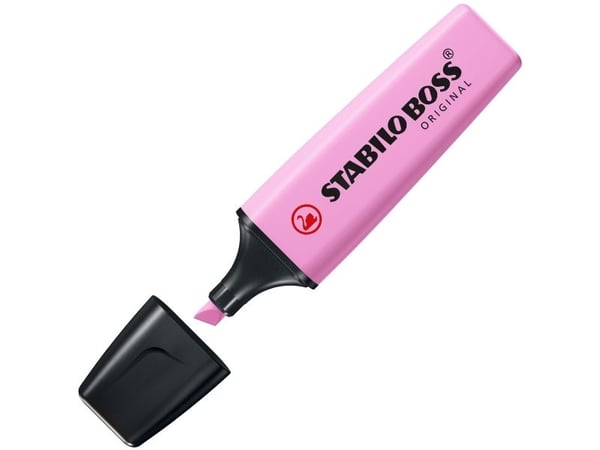STABILO Boss Original Pastel, 1 styck, Fuchsia, Mejselspets, Svart, Fuchsia, Frozen fuchsia, Plast