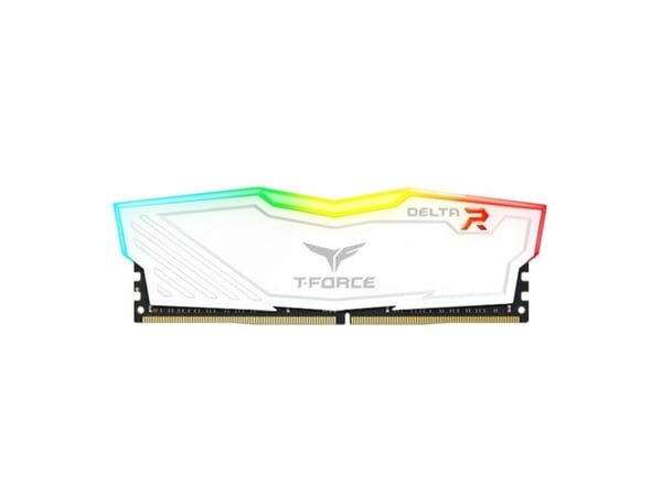 DIMM 16 GB DDR4-3200(2x 8 GB)Dual-Kit (valkoinen, TF4D416G3200HC16FDC01, Delta RGB, INTEL XMP)