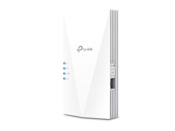 TP-Link RE3000X, Nätverksrepeater, 2402 Mbit/s, Wi-Fi, Nätverksansluten (Ethernet), Vit