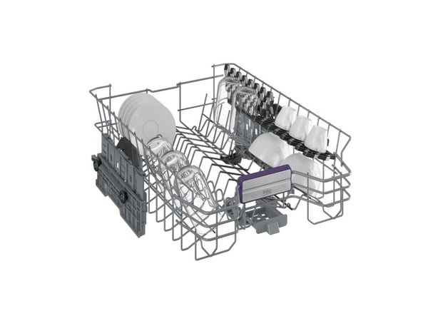 Beko BDIS38040A, Fullstendig innebygget, Full størrelse (60 cm), Rustfritt stål, Svart, Knapper, LED