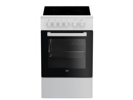 Beko FSS57000GW - Komfyr - frittstående - bredde: 50 cm - dybde: 60 cm - høyde: 85 cm - med selvrens - hvit