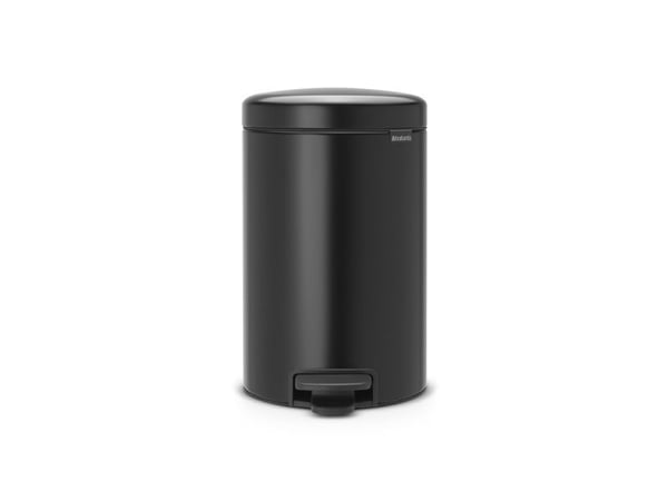 Brabantia newIcon - Søppelbøtte - flipp-lokk - 12 L - fotpedal - matt svart