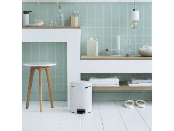 Brabantia newIcon - Søppelbøtte - flipp-lokk - 5 L - fotpedal - hvit