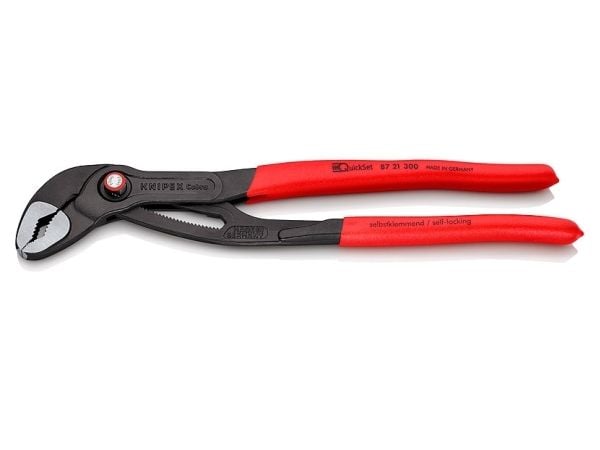Knipex 87 21 300, Skrutang, 7 cm, 6 cm, Kromvanadiumstål, Metall, Plast, Rød