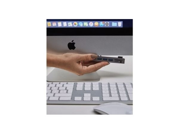 HUB USB LMP 1x SD 1x USB-C 1x microSD + 3x USB-A 3.0 (LMP-USBC-ATT-HUB-SL)