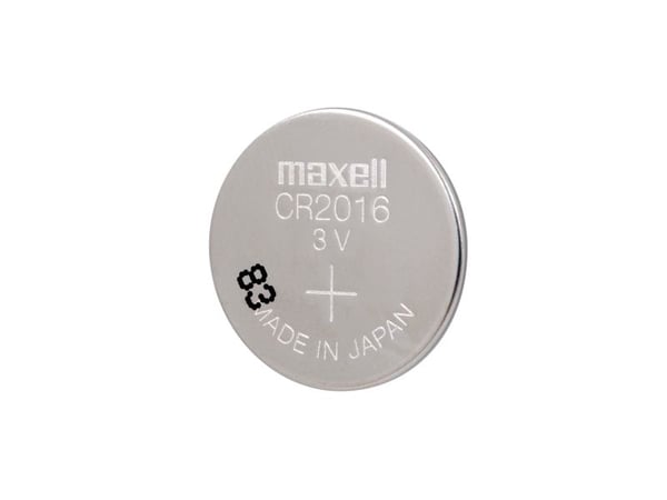 Maxell 11239100, Kertakäyttöinen akku, CR2016, Lithium-Manganese Dioxide (LiMnO2), 3 V, 1 kpl, 90 mAh