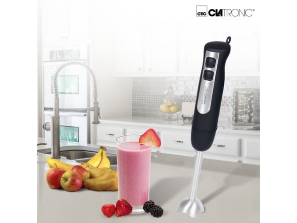 Clatronic SM 3739, Nedsänkning blender, 800 W, Sort, Rustfrit stål
