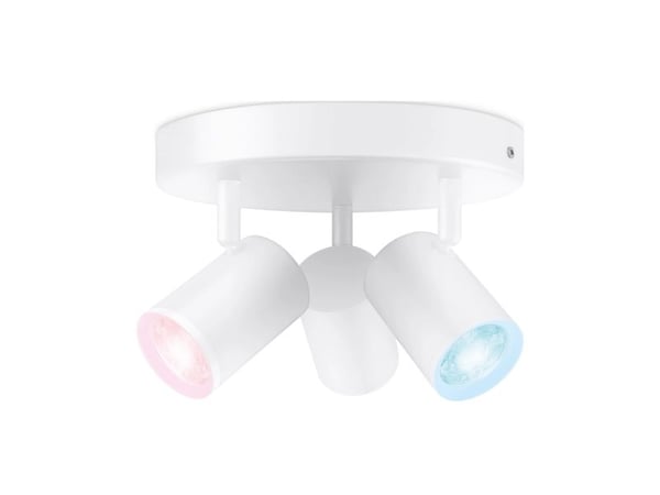 WiZ, Colour, Imageo valonheitin, jälkiasennettava LED, 3-spot, pyöreä, valkoinen, 220-240V