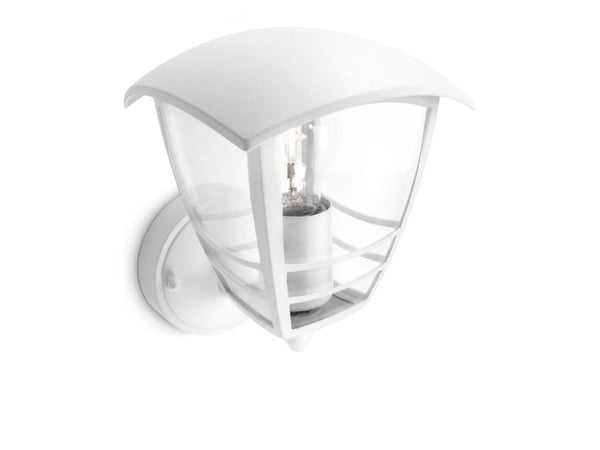 Philips myGarden Creek ulkoseinävalaisin 60W E27 (ei sisällä lamppua), Seinävalaistus ulkotiloihin, Valkoinen, Metalli, IP44, Puutarha, Patio, I