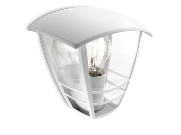 Philips myGarden Creek - Vägglampa - 1 uttag - E27 - lykta - vit