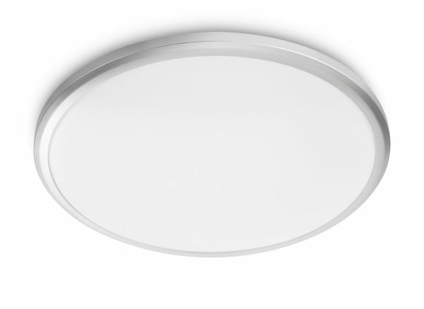 Philips myLiving Twirly - Vägg-/taklampa - LED - 12 W (motsvarande 72 W) - varmt vitt ljus - 2700 K - grå