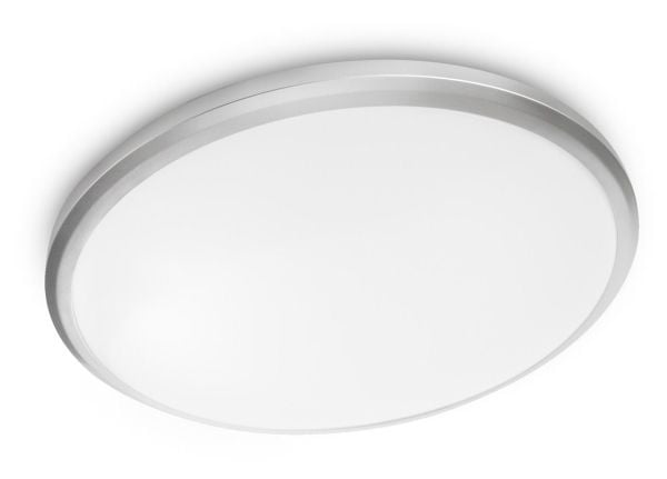 Philips myLiving Twirly - Vägg-/taklampa - LED - 12 W (motsvarande 72 W) - varmt vitt ljus - 2700 K - grå