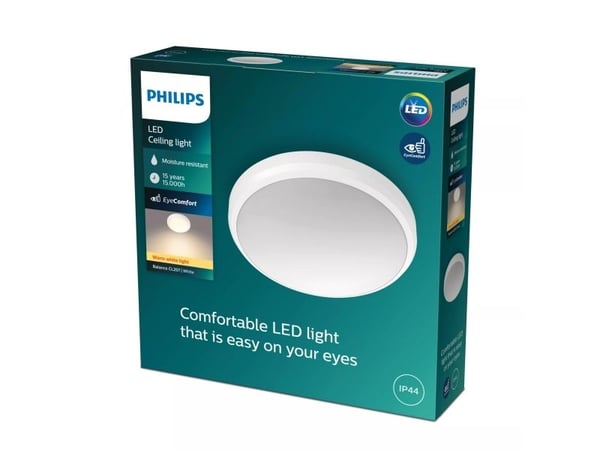 Philips BALANCE CL257 - Taklampe - LED - 6 W - varmt hvitt lys - 2700 K - hvit