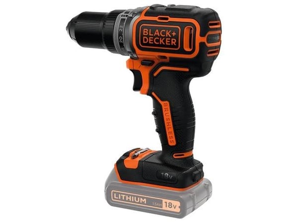 BLACK+DECKER BL186N - Drill/driver - trådløs - 2 hastigheter - nøkkelfri borhylse 13 mm - 52 N·m - uten batteri - 18 V - SOLO