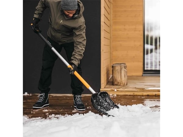 Fiskars 1057189, Snøskuffe, Metall, Sort, Oransje, Regulerbar, Ergonomisk, Polen, 53,2 cm