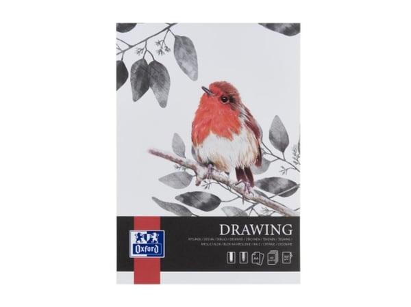 Oxford 400166107, Monokromatisk, Hvit, A4, 40 ark, 160 g/m², Mykt omslag