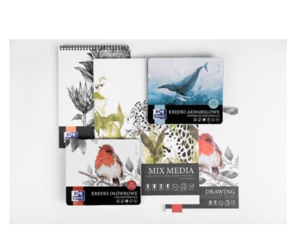 Oxford A4 Kunstskitseblok, 50 ark, 120g, limet